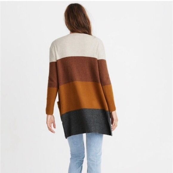 Madewell Oversized Kent Striped Cardigan Sweater in Coziest Yarn | XXS - Picture 2 of 12